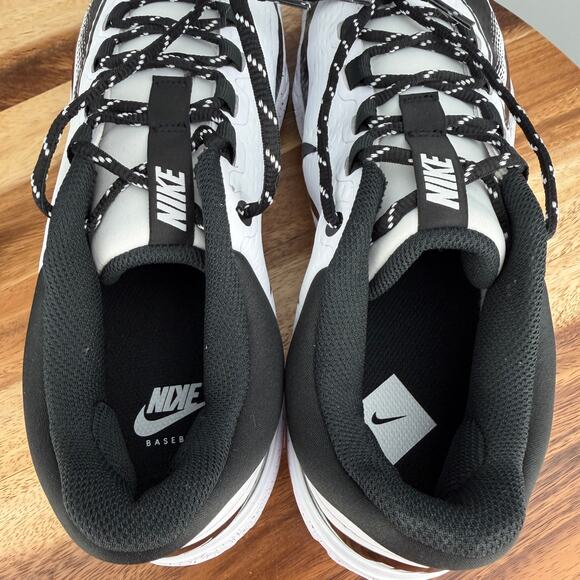 Nike Alpha Huarache Elite 4 Low MCS Baseball Cleats Men\'s 10 FD2745-110 White main image 8